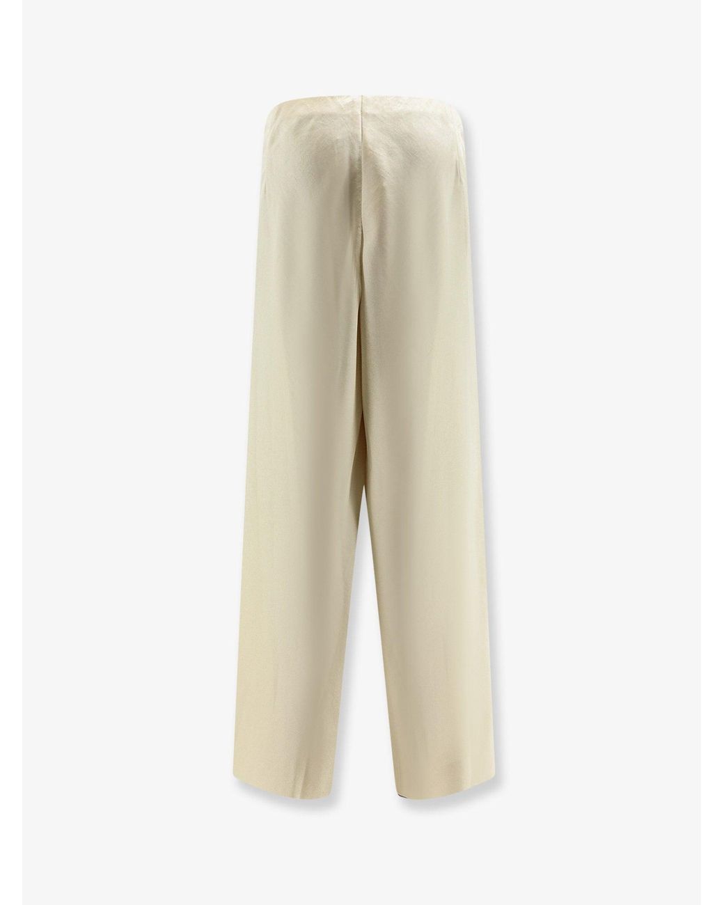 Vince Natural Trousers Wide-Leg Satin