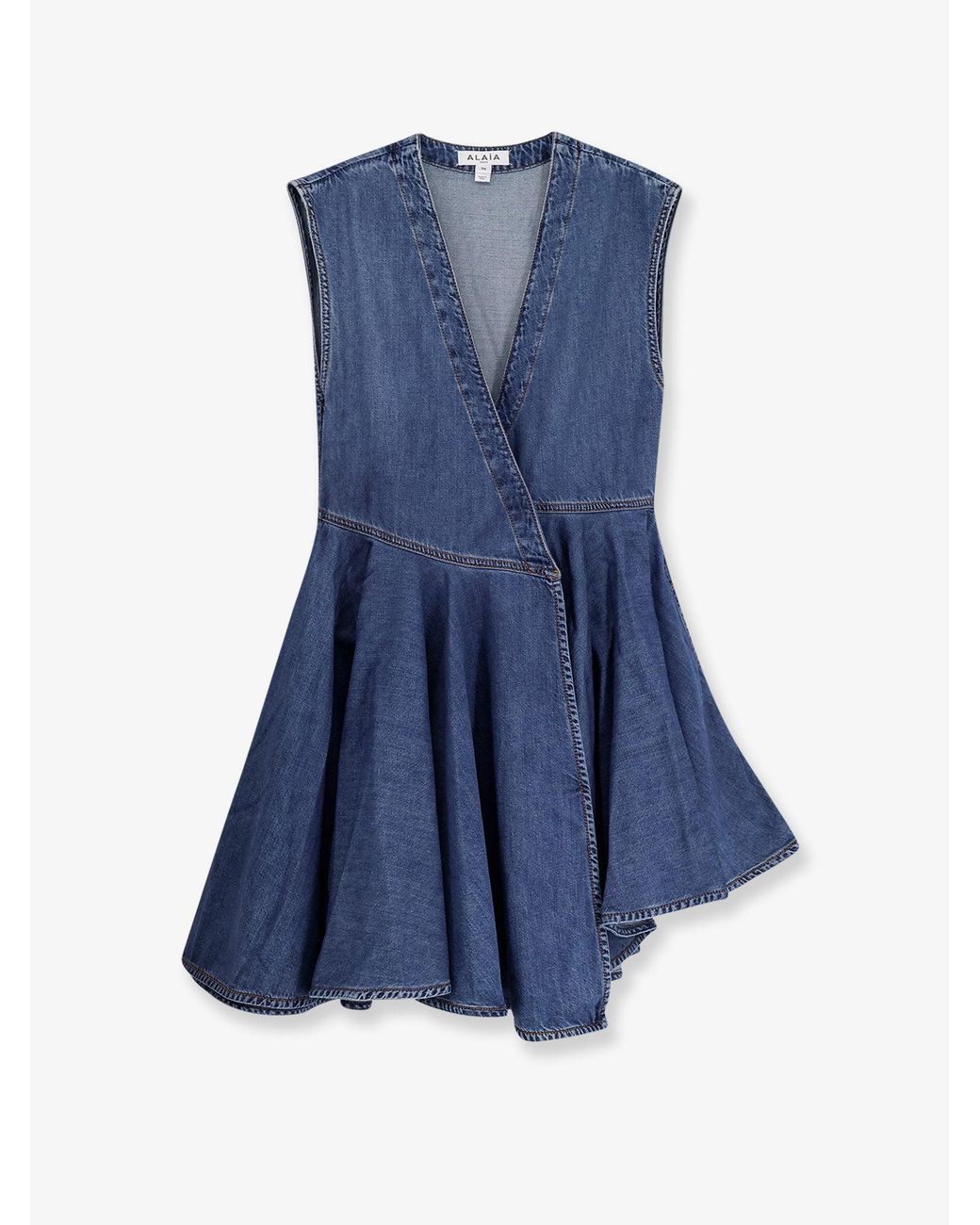 Vestito Wrap di Alaïa in Blue