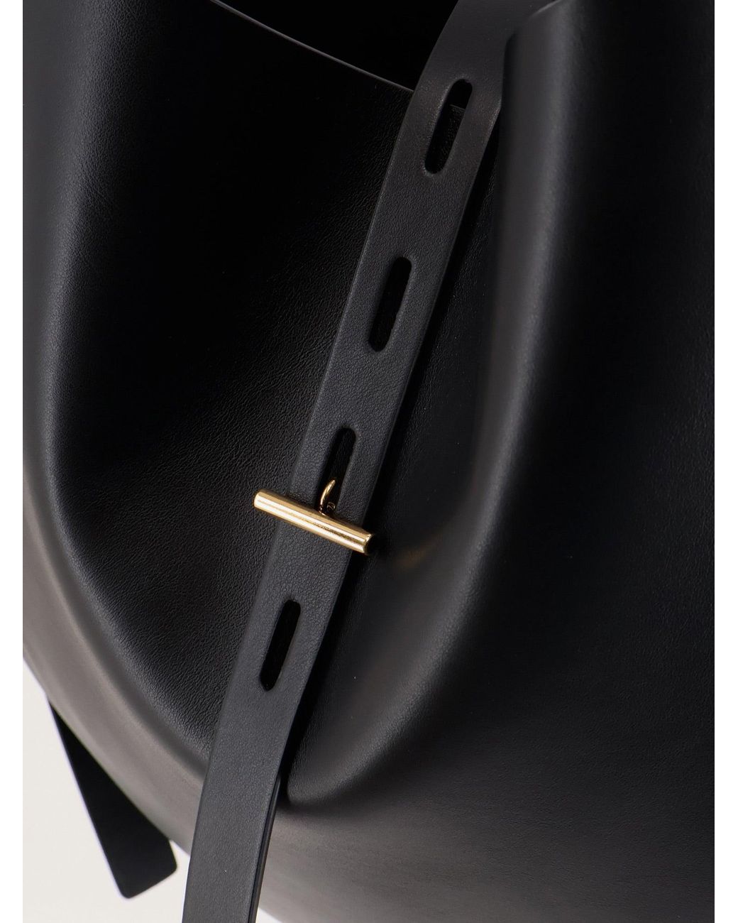 MINOBOSSI Black Liz Leather Crossbody Bag