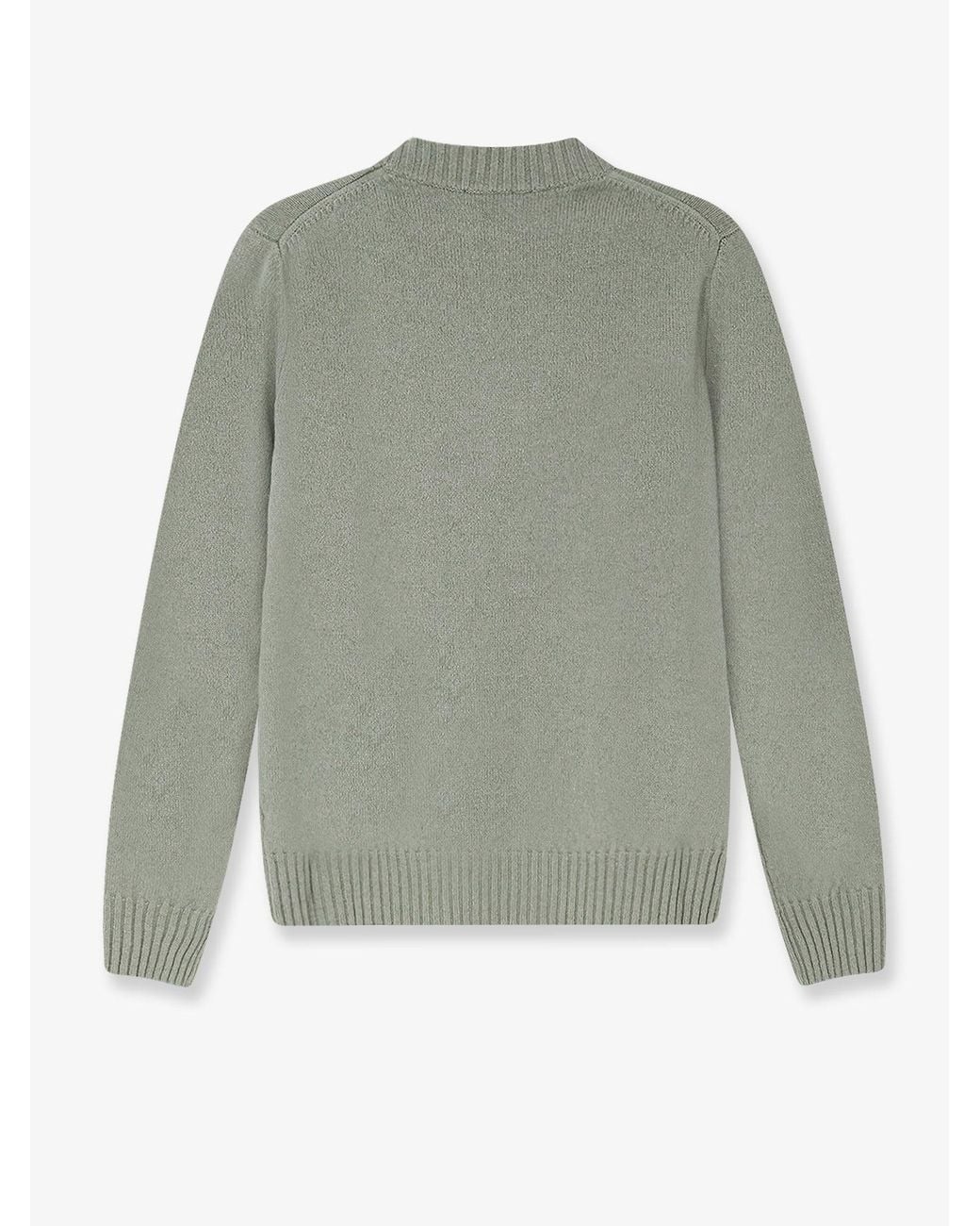 Alpha Studio Green Wool And Cashmere Blend Sweater for men