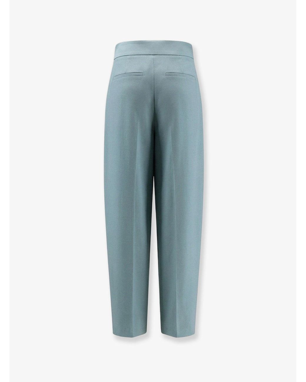 Joseph Blue Aix Viscose And Linen Trousers
