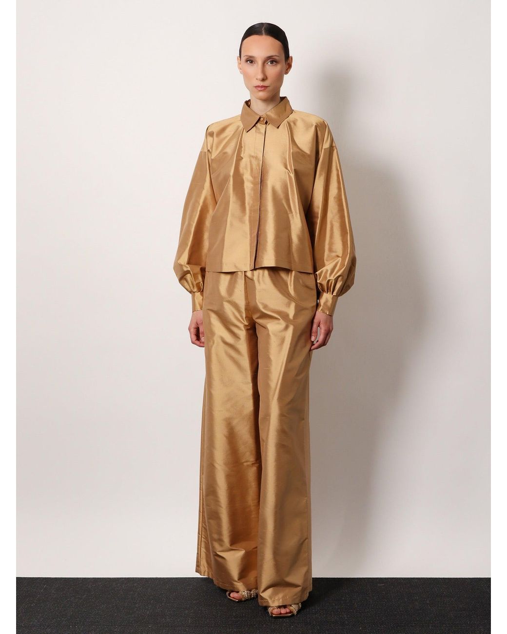Max Mara Natural Scalata Shantung Shirt