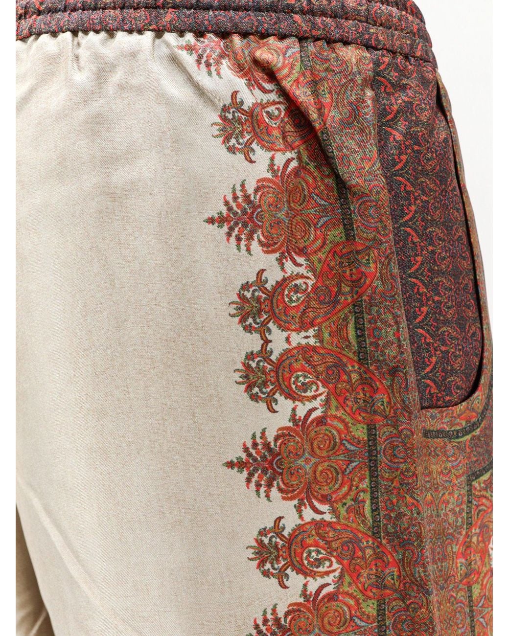 Pierre Louis Mascia Natural Aloe Silk Trousers
