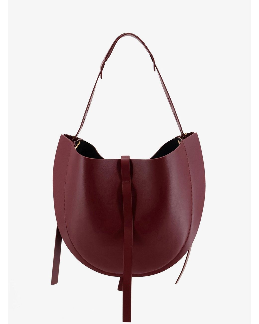 MINOBOSSI Red Liz Leather Crossbody Bag