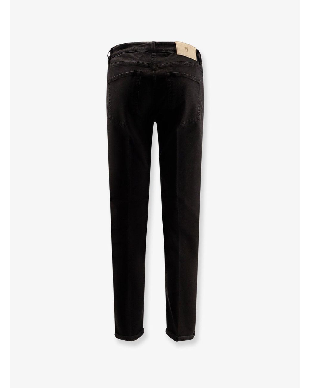 PT Torino Black Reggae Tapered Jeans for men