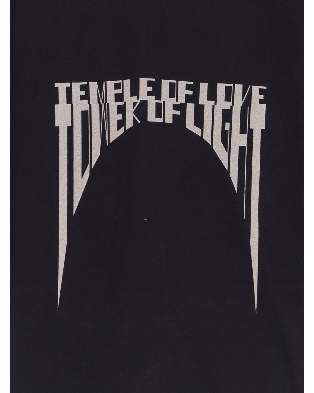 Rick Owens Black Jumbo Ss Organic Cotton T-Shirt for men