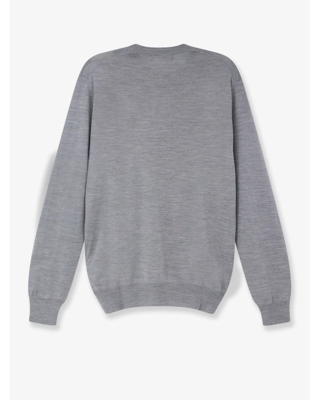 Gran Sasso Gray Virgin Wool, Cashmere, And Silk Blend Sweater for men