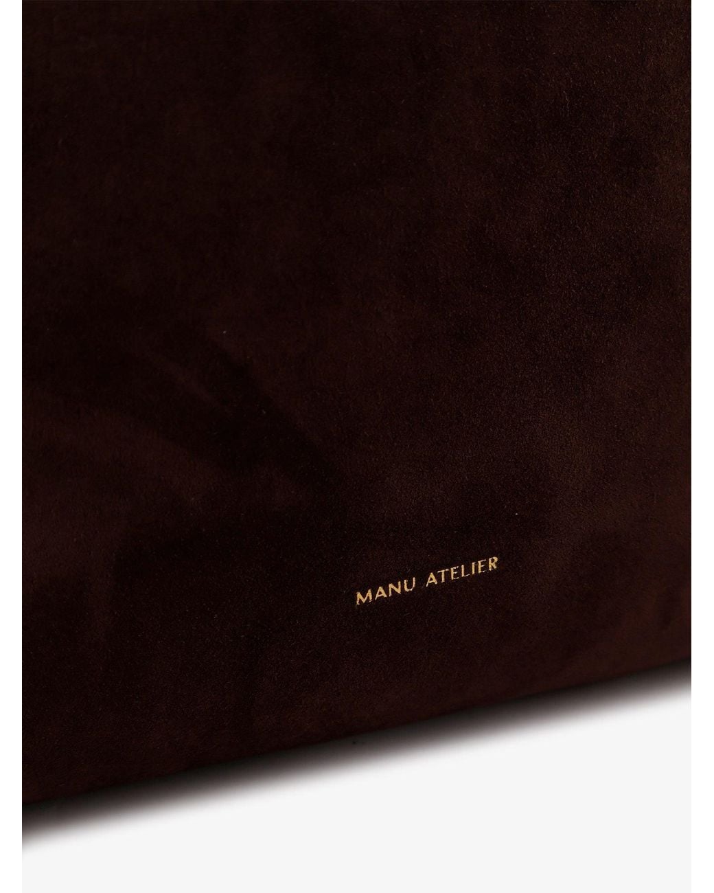 MANU Atelier Brown Suede Tote Du Jour Shoulder Bag