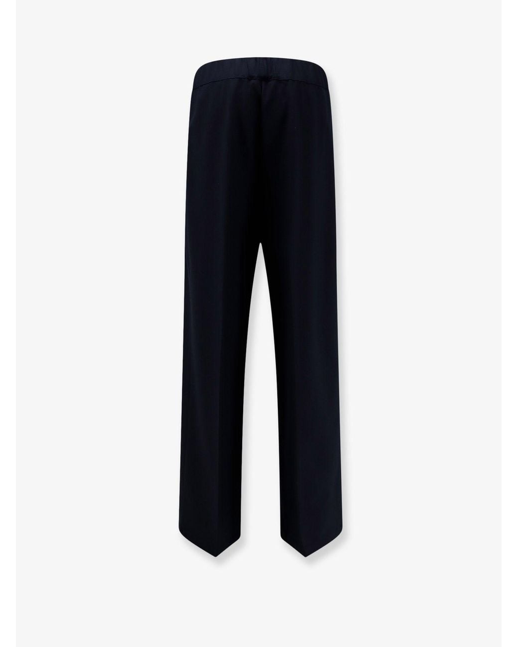 Semicouture Blue Virgin Wool Trousers