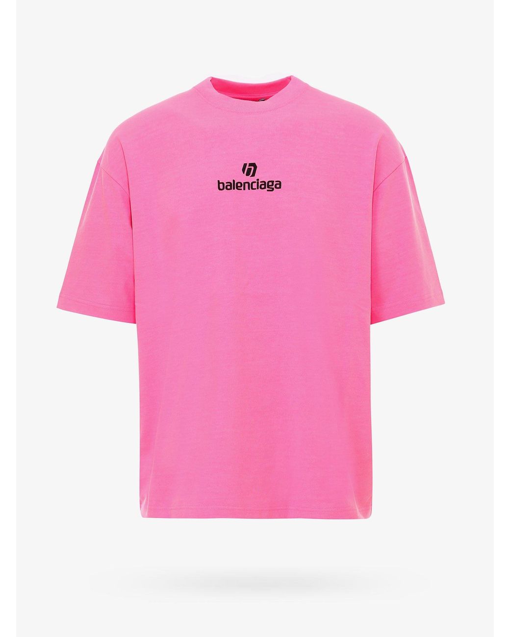 Balenciaga Cotton T-shirt in Pink for Men - Lyst