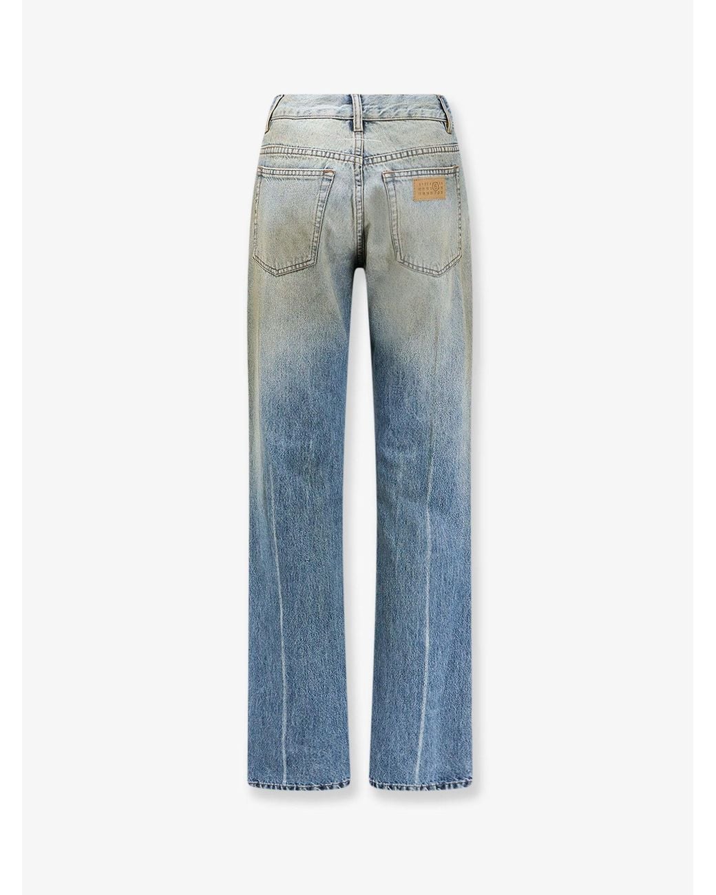 MM6 by Maison Margiela Blue Jeans With Numeric Signature Tag
