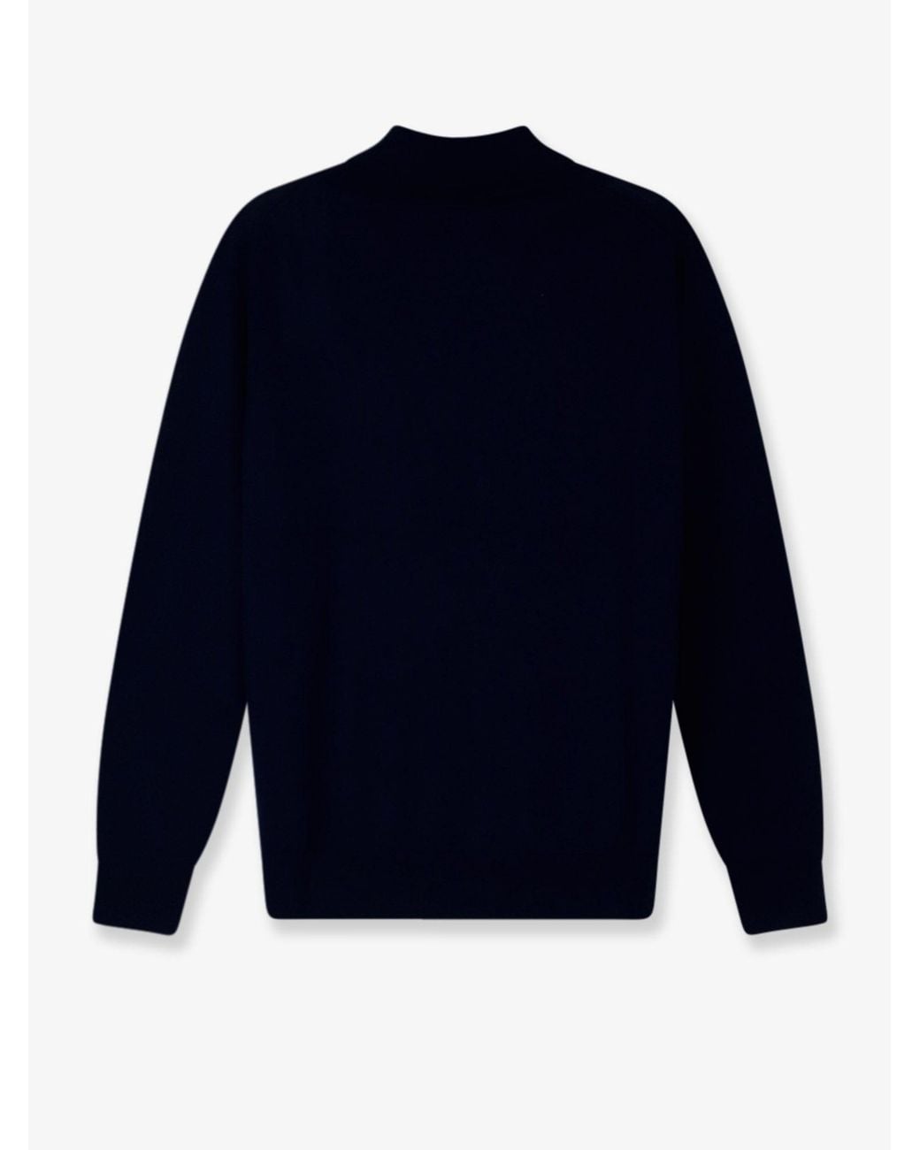 Bramani Cashmere Blue Regular Wool Sweater for men