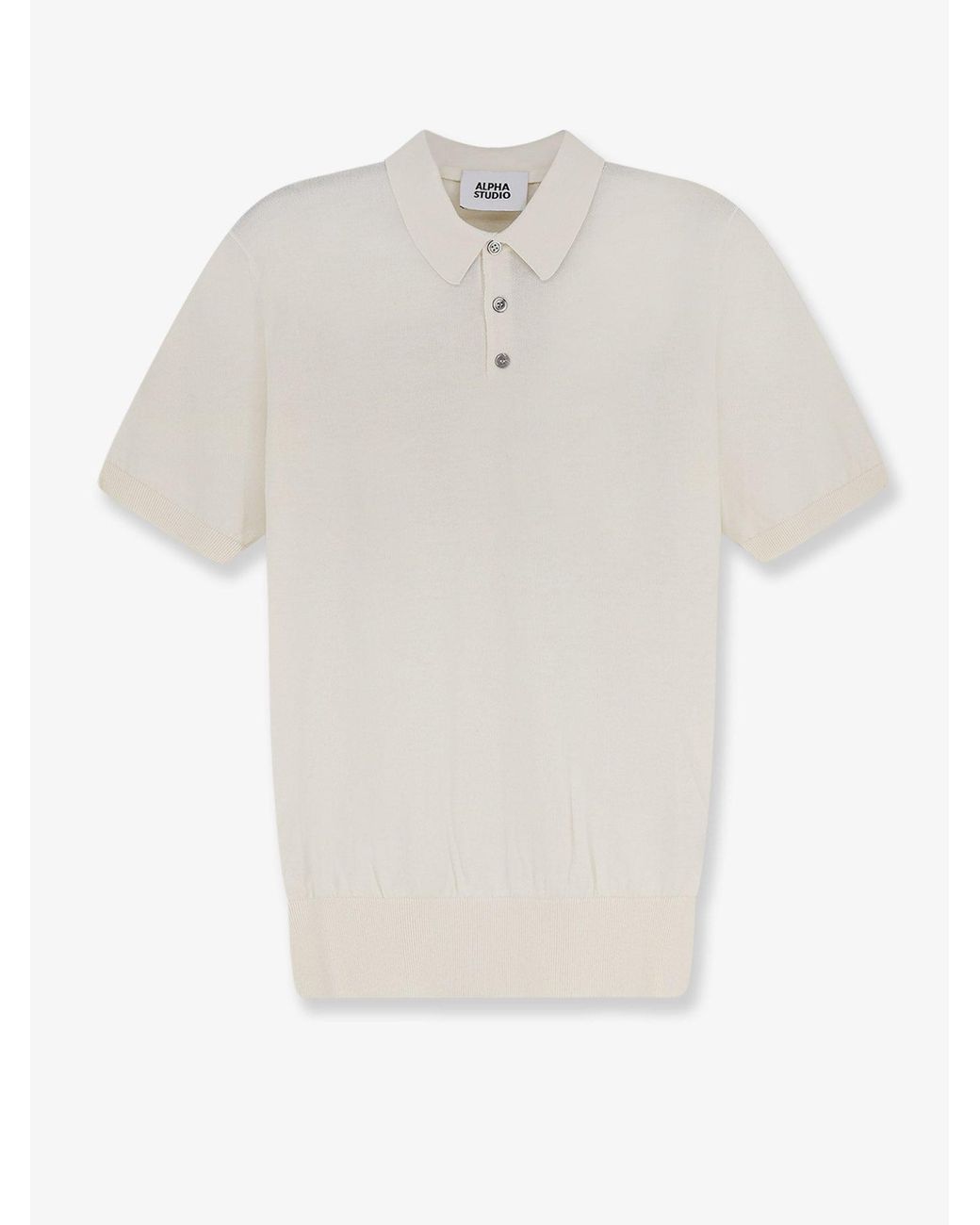 Polo di Alpha Studio in White da Uomo