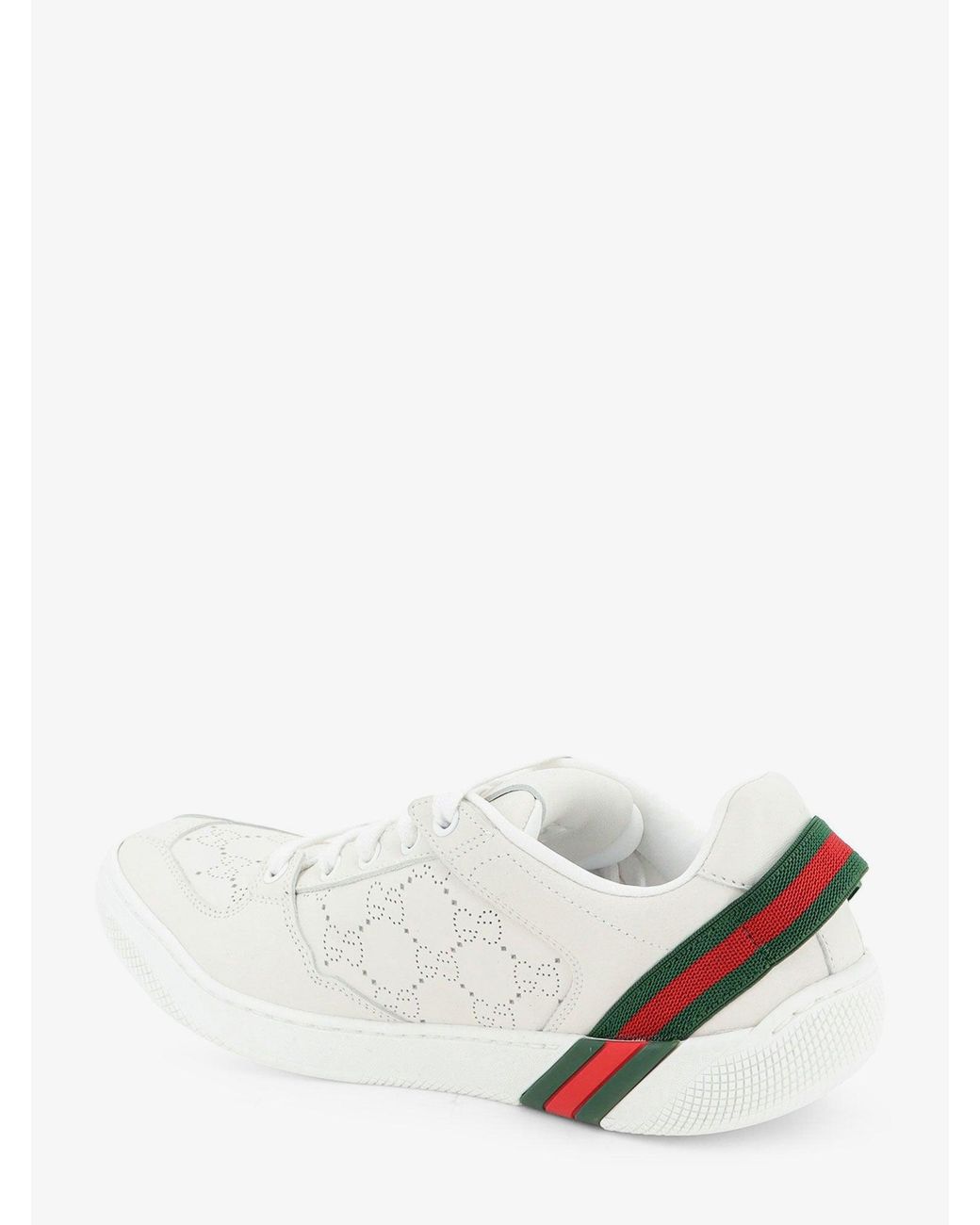 Gucci White Screener Sneaker