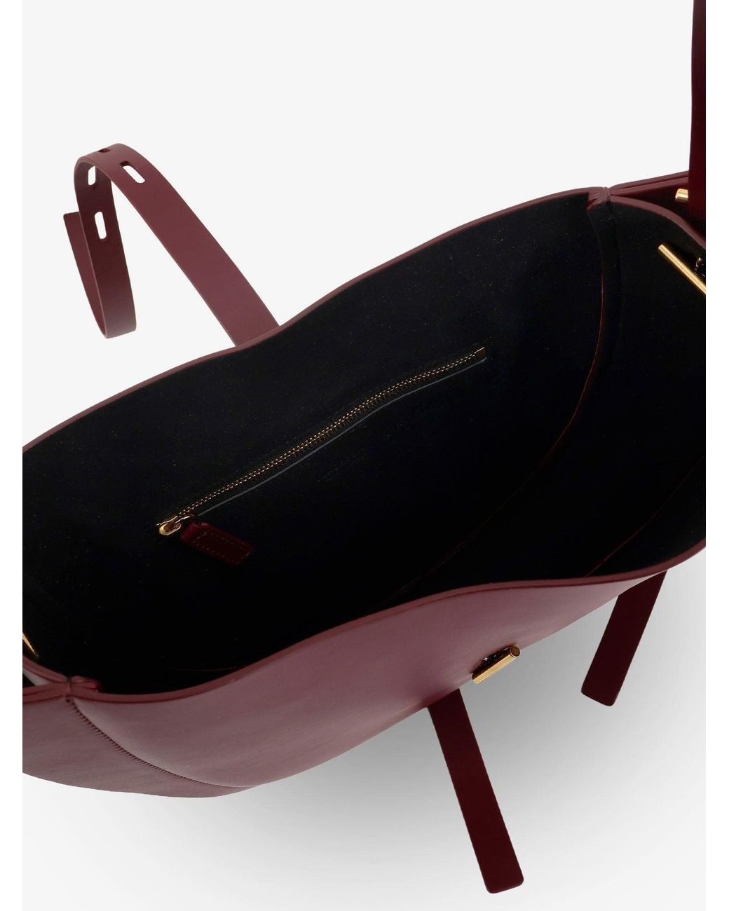 MINOBOSSI Red Liz Leather Crossbody Bag