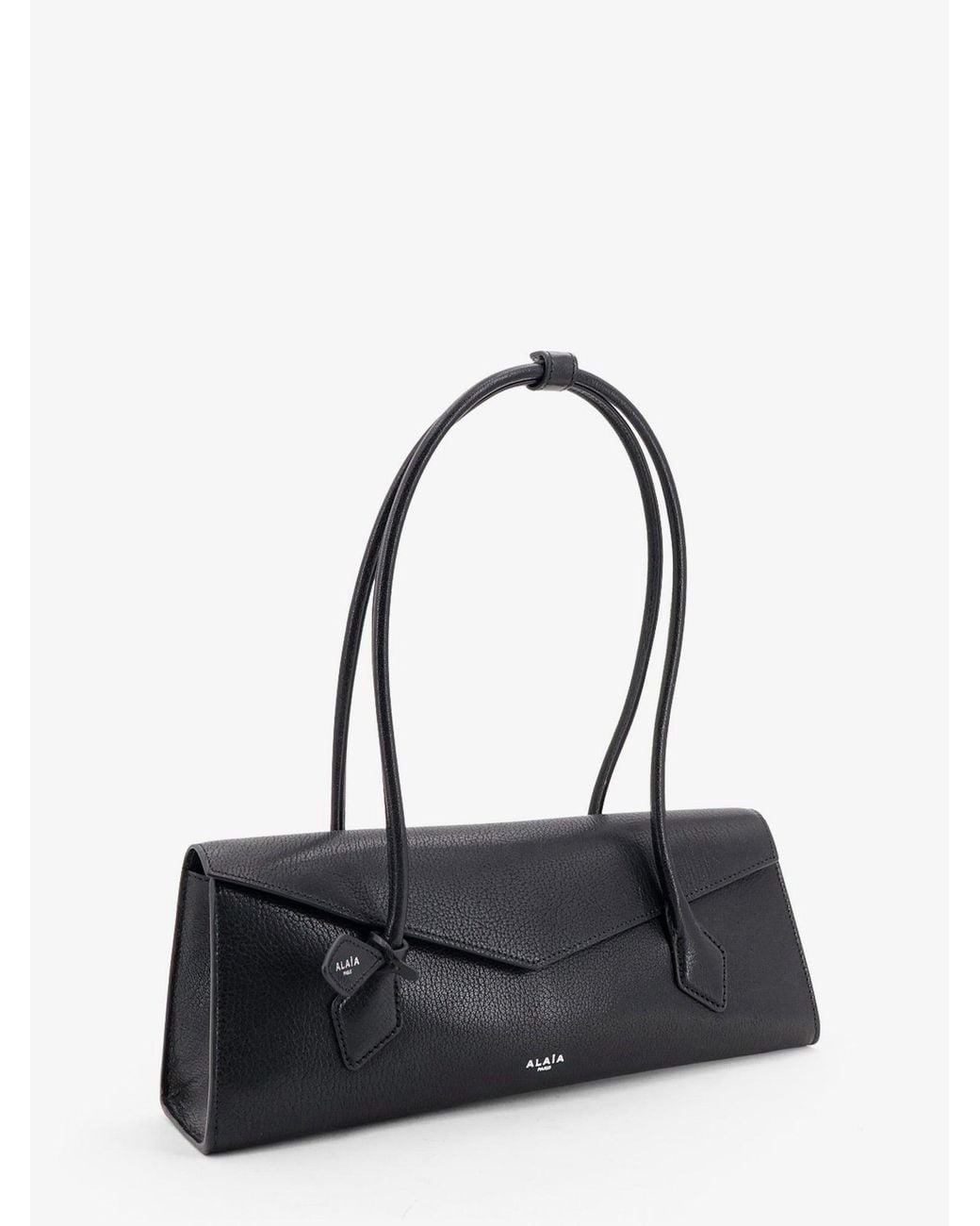 Alaïa Black Le Teckel Flap Leather Handbag