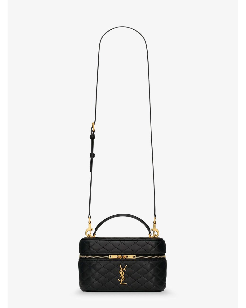 Saint Laurent White Gaby Vanity Bag