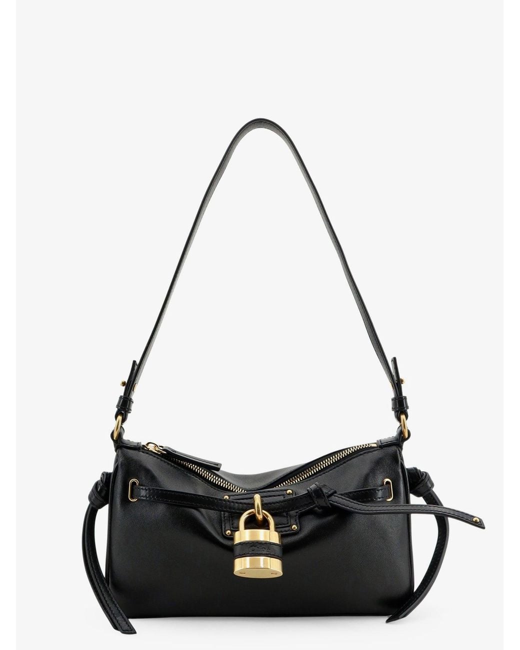 Chloé Black Paddington Sling Leather Shoulder Bag