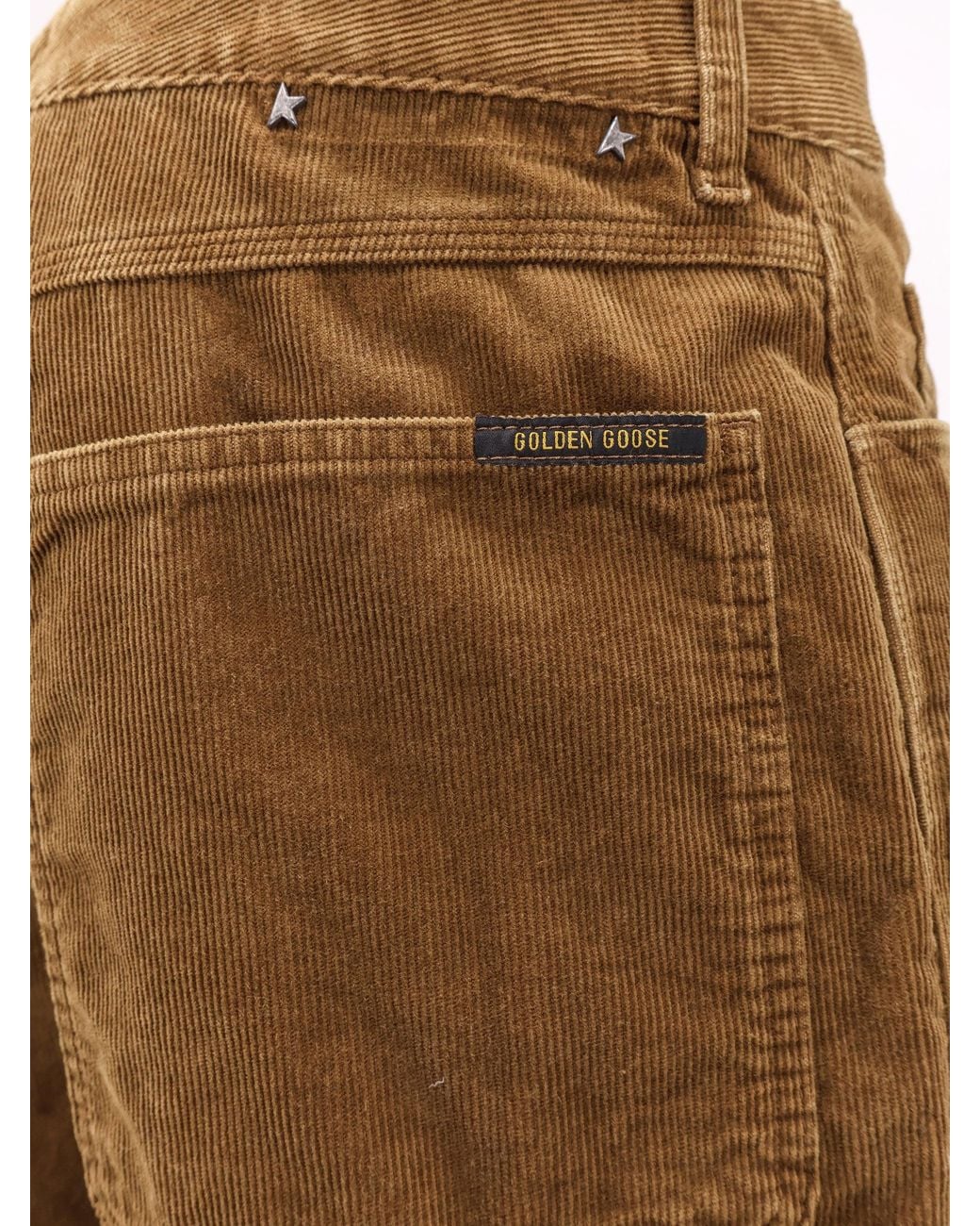 Golden Goose Deluxe Brand Natural Velvet Trousers for men
