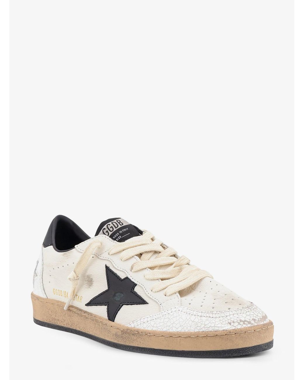 Golden Goose Deluxe Brand White Ball Star Leather Sneakers for men