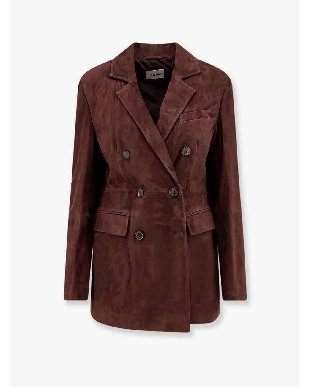 Arma Brown Safia Suede Blazer