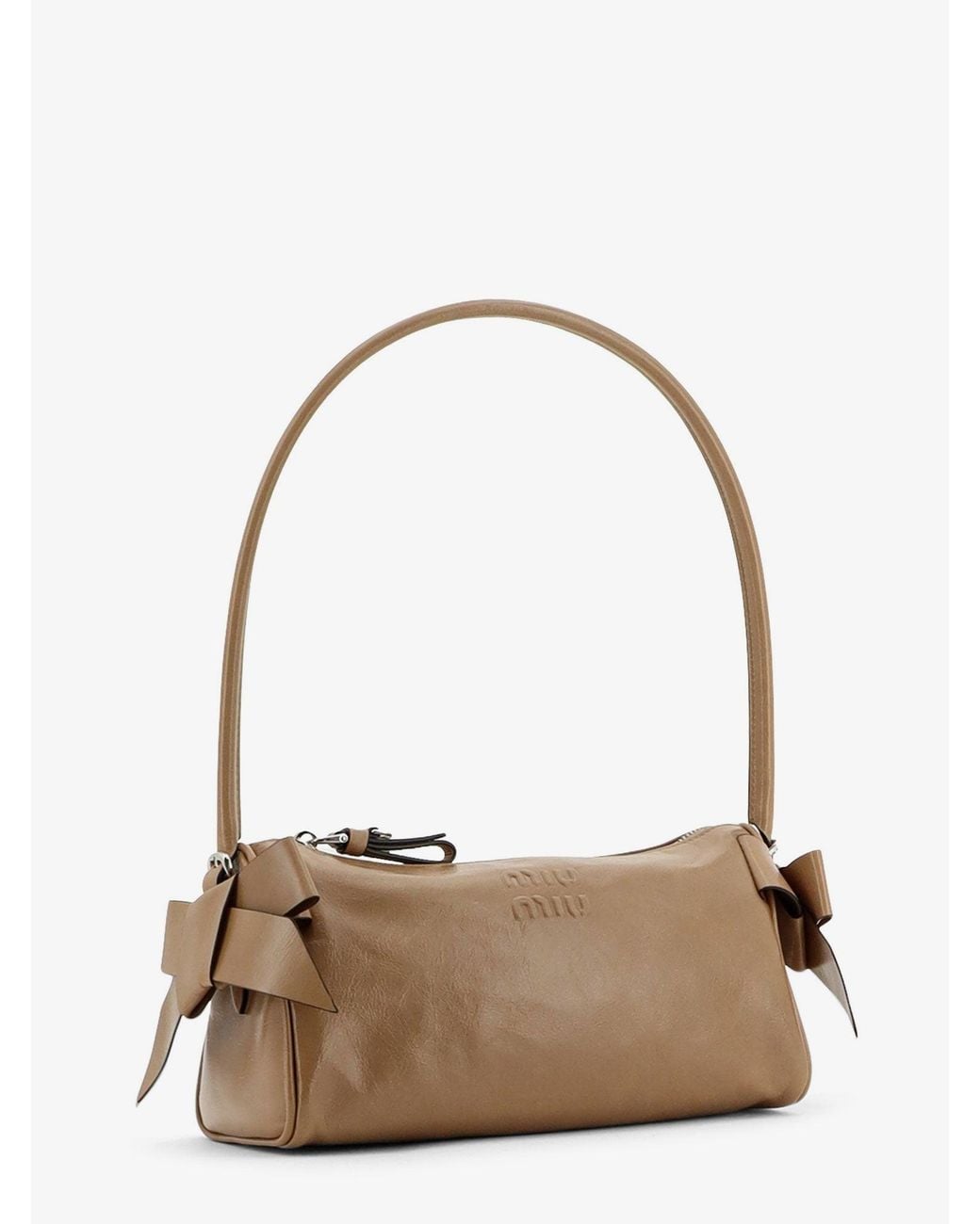 Miu Miu Brown Leather Shoulder Bag