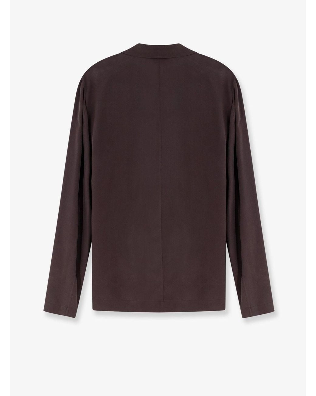 Alysi Purple Loose Silk Blazer