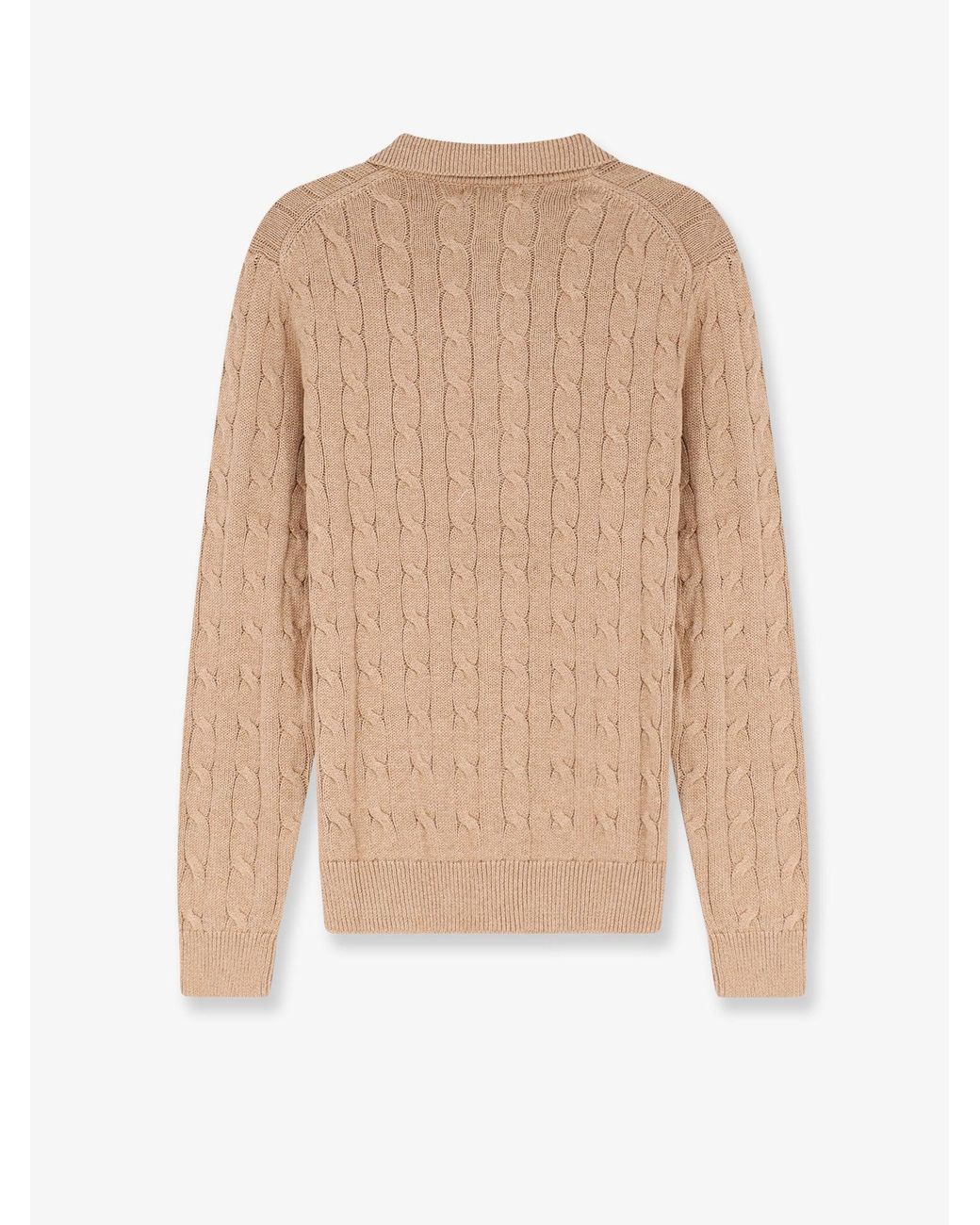 Polo Ralph Lauren Natural Cotton Cardigan With Braided Knit for men