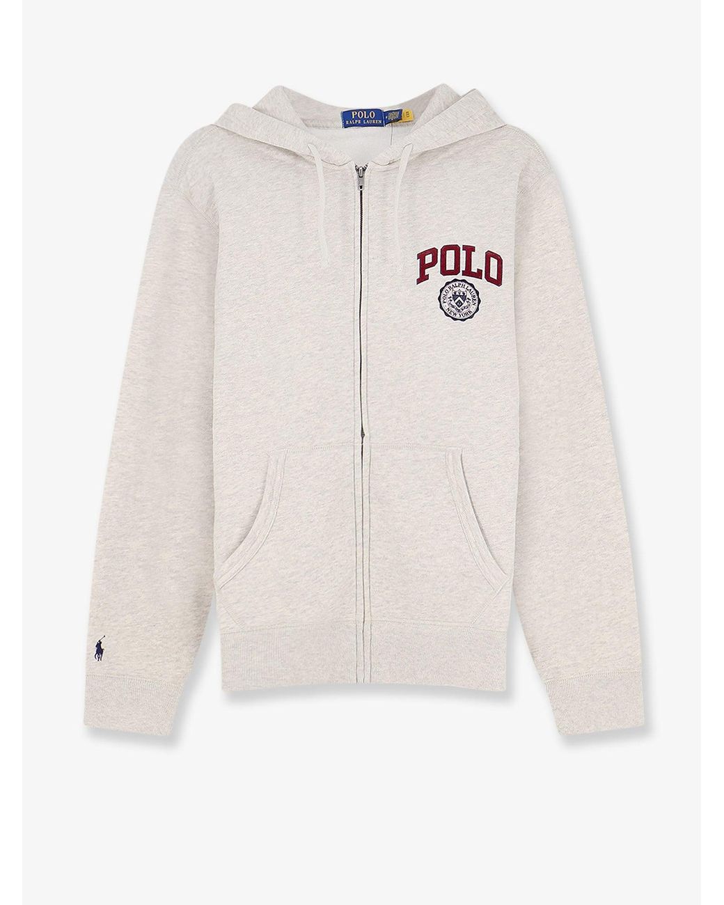 Polo Ralph Lauren White Cotton Blend Sweatshirt With Hood for men