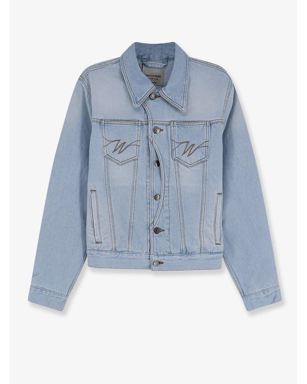 Walk In Paris Blue Postman Denim Jacket for men
