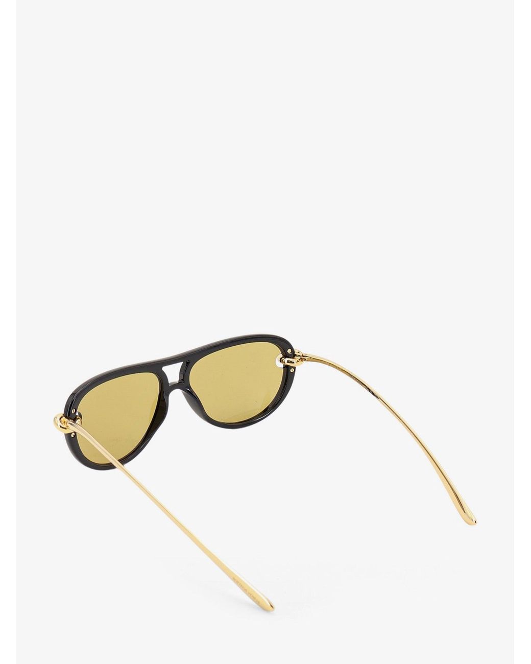 Bottega Veneta Metallic Aviator Knot Acetate Sunglasses
