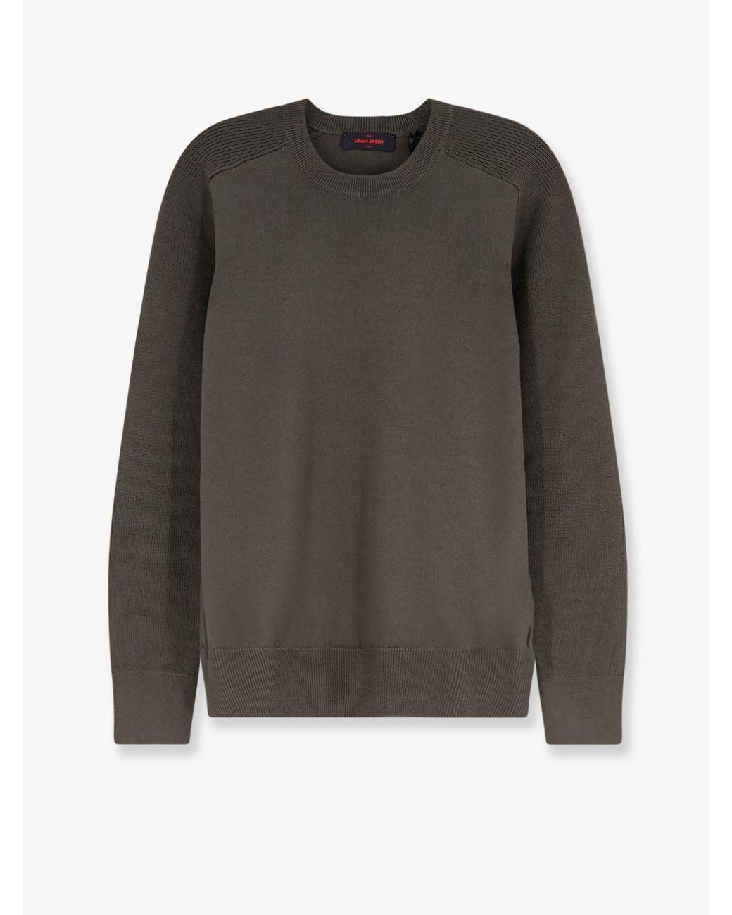 Gran Sasso Gray Virgin Wool Sweater for men
