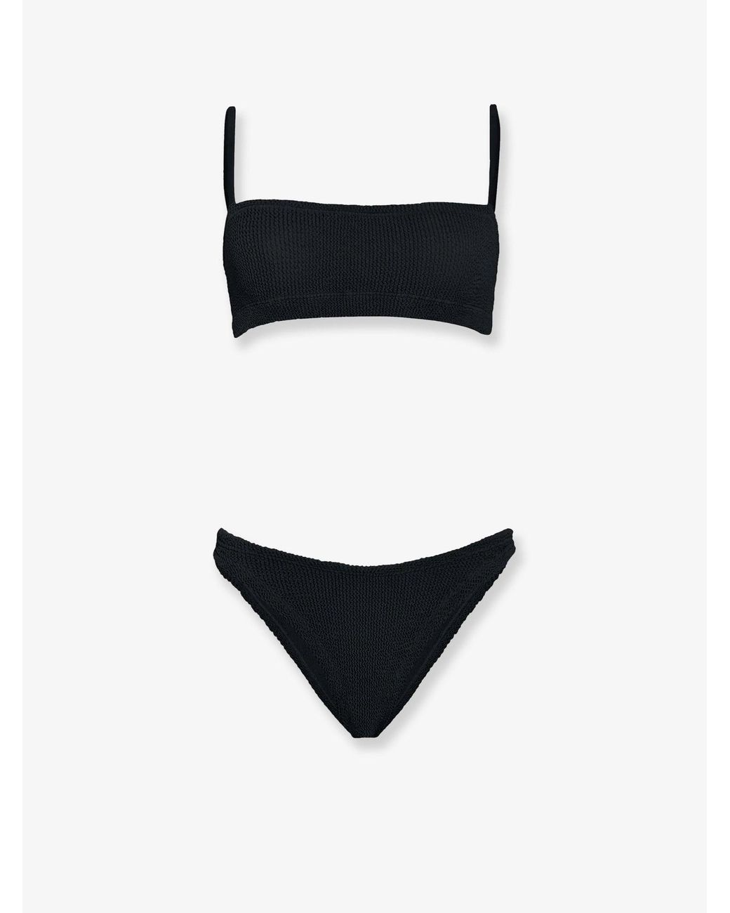 Hunza G Black The Original Crinkle Bikini