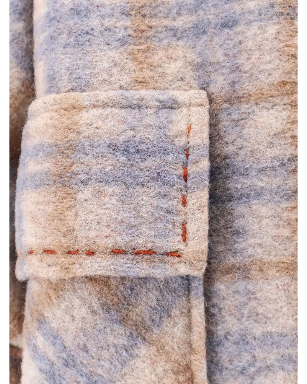 BYE Firenze Natural Madras Wool Blend Caban