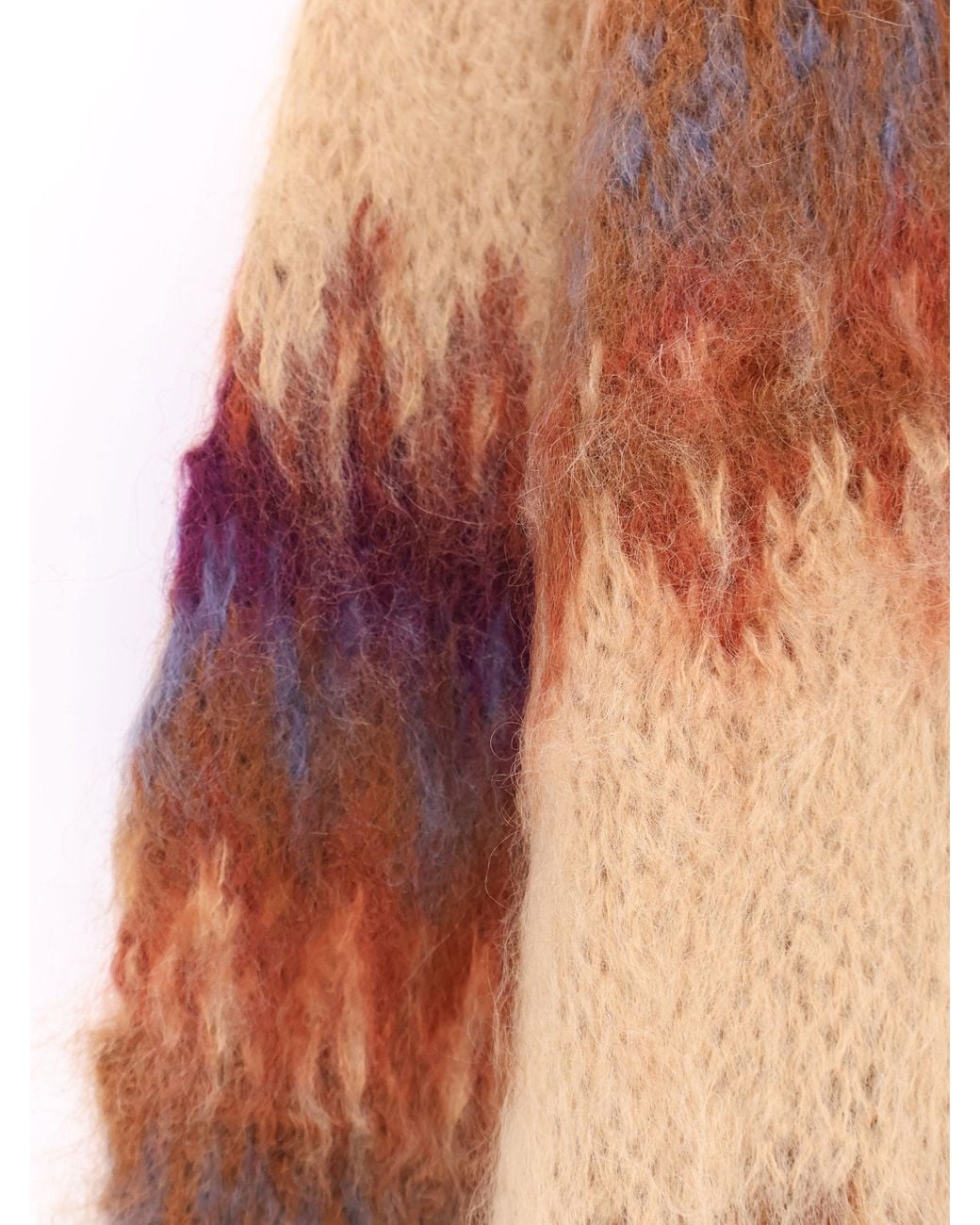 Mes Demoiselles Orange Fadel Mohair Blend Cardigan