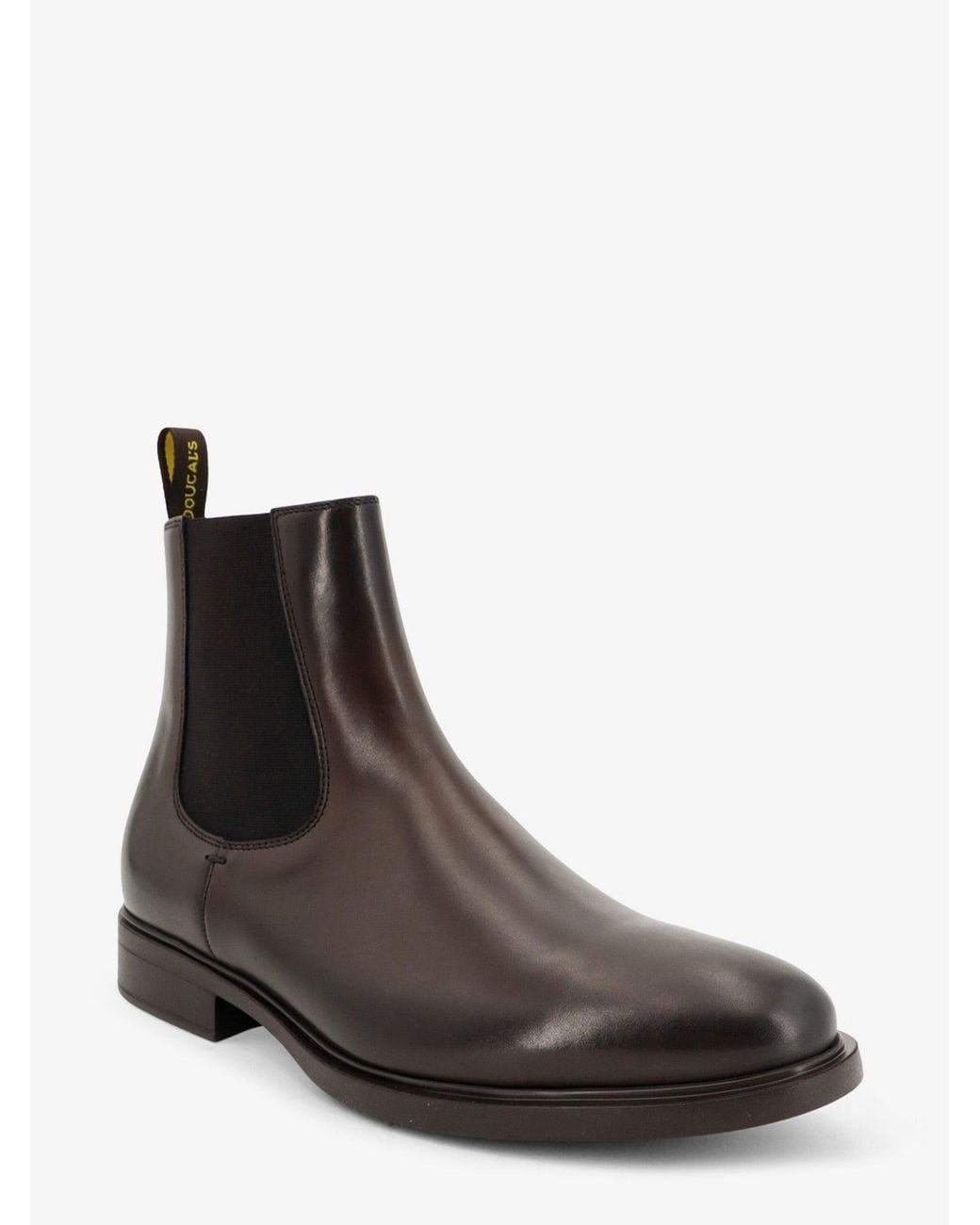 Doucal's Brown Leather Boots for men
