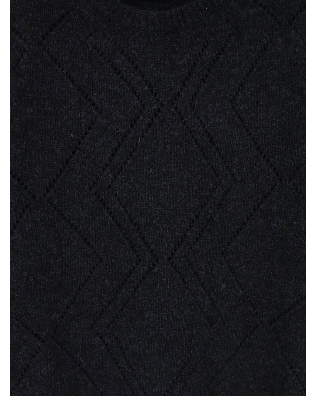 Alpha Studio Blue Wool-Blend Crew-Neck Sweater for men