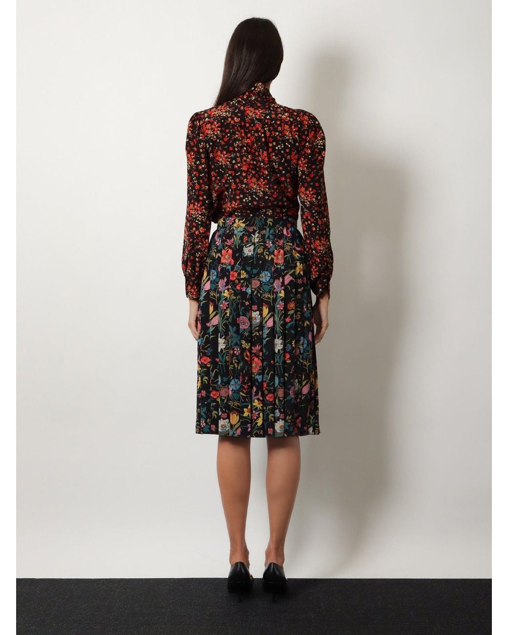 Gucci Red Printed Silk Shirt