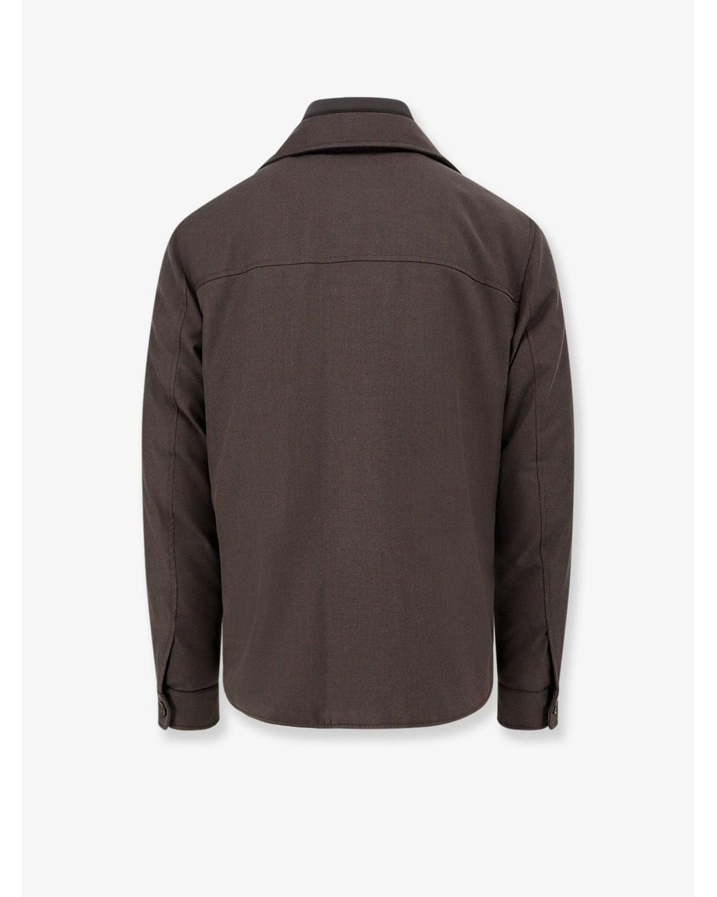 Moorer Gray Dasson-Pum Waterproof Fabric Jacket for men