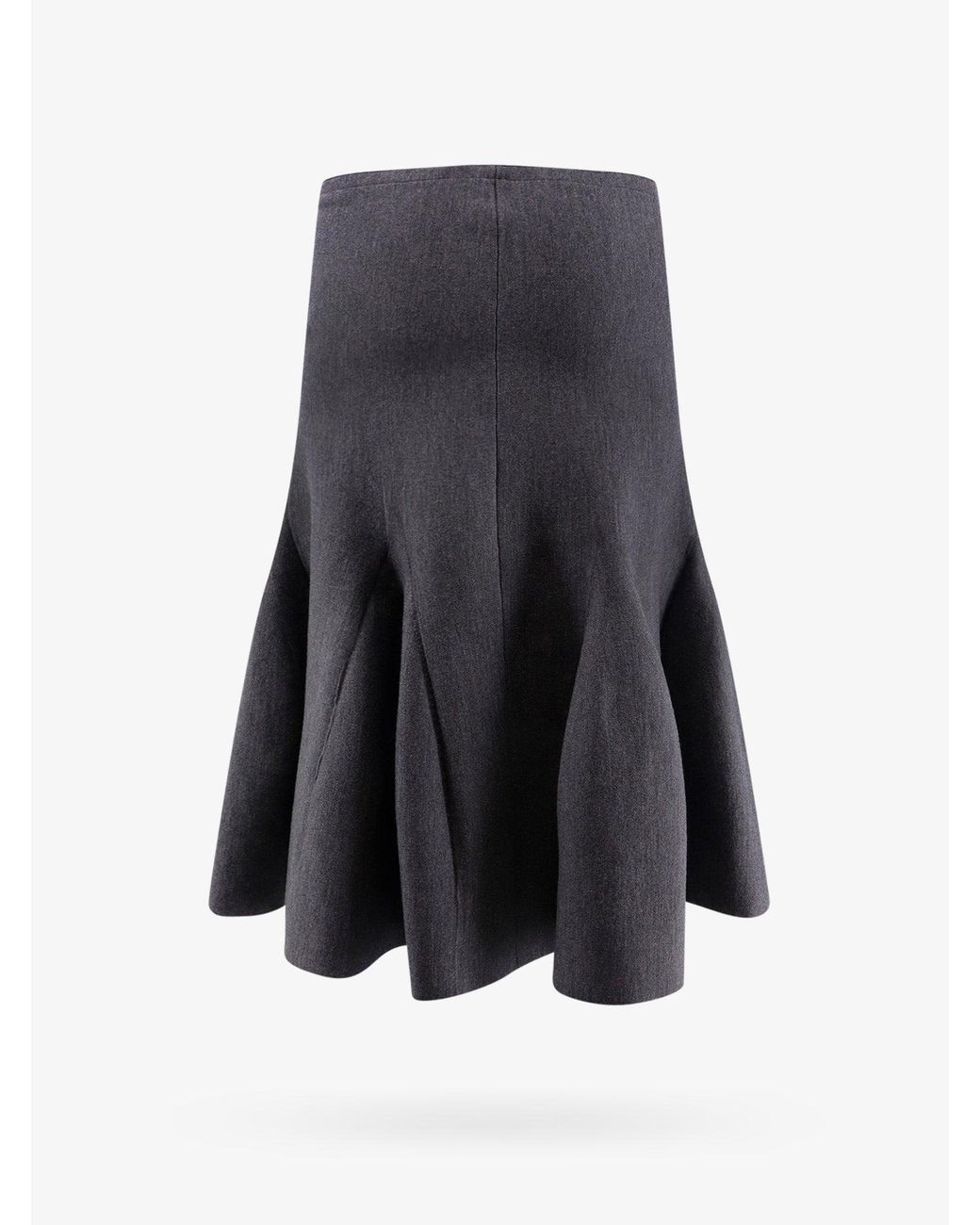 Alaïa Gray Virgin Wool Blend Skirt