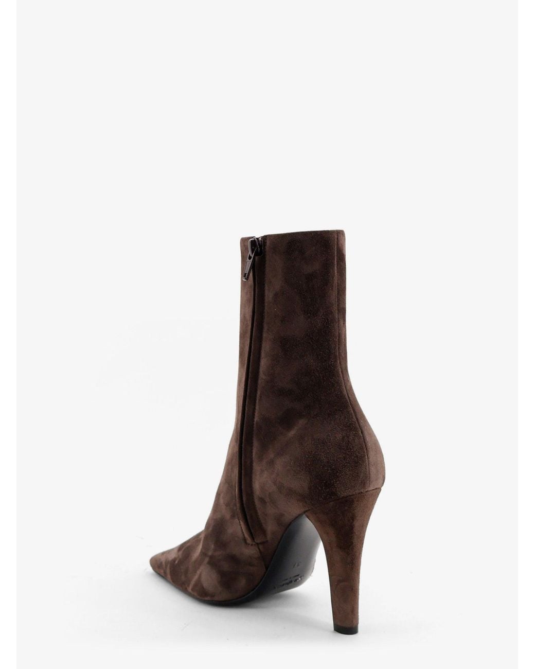 Saint Laurent Brown Jill 95 Suede Boots