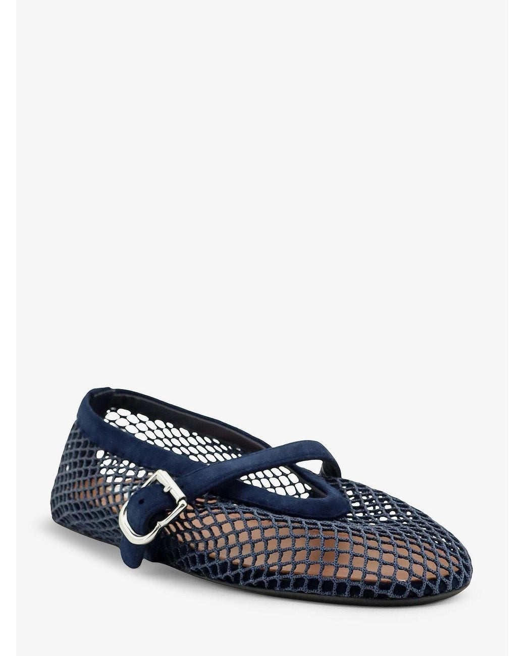 Alaïa Blue Mesh Ballet Flats