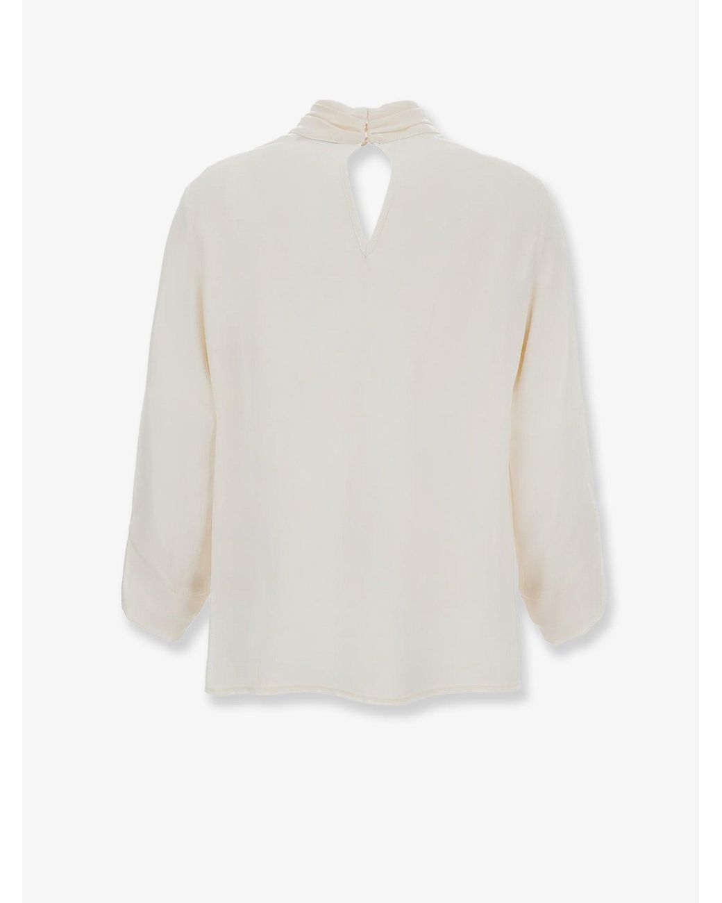 Elisabetta Franchi White Viscose Shirt With Contrasting Detail