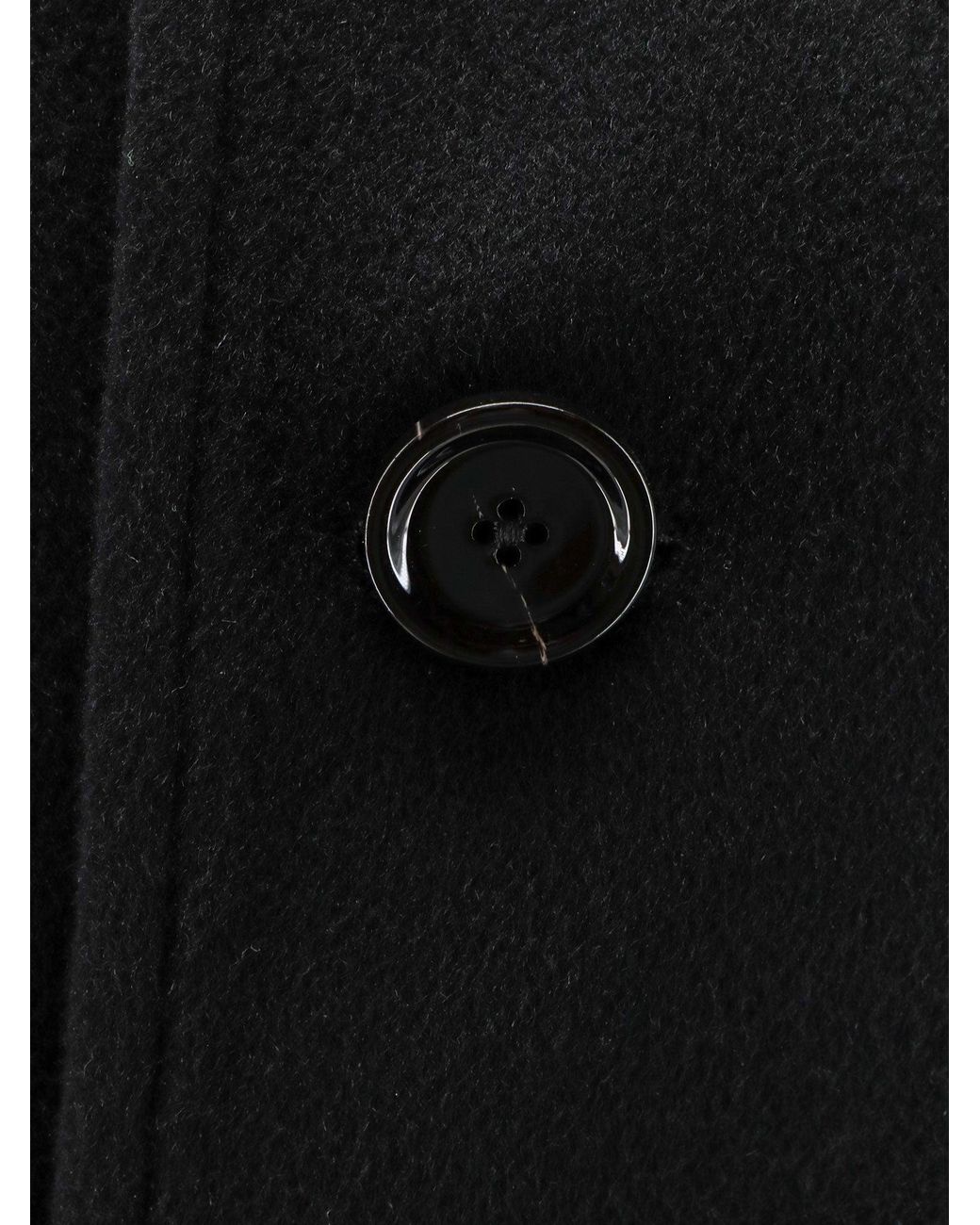 Lardini Black Cashmere Coat for men