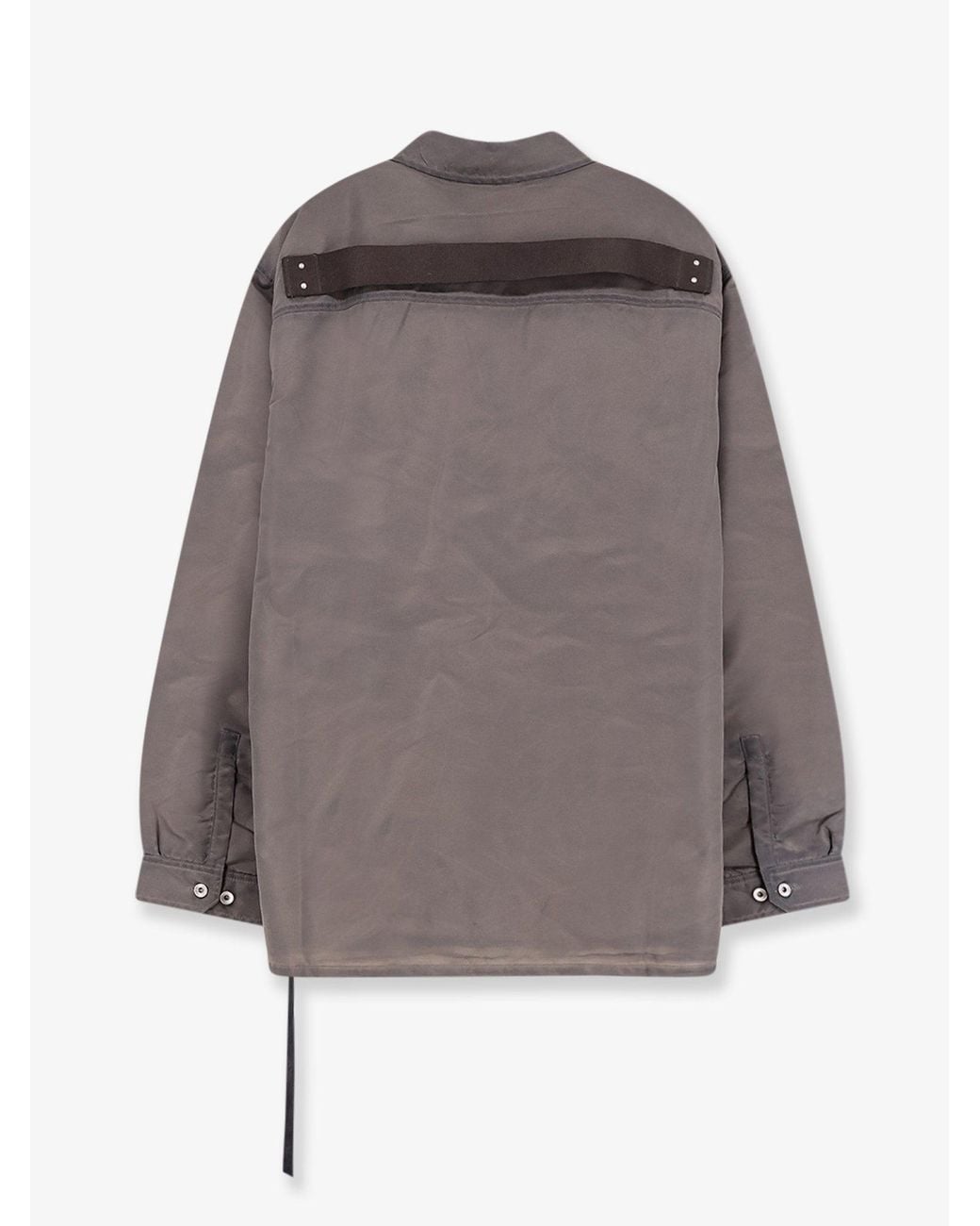 Rick Owens Gray Jumbo Padded Outershirt Jacket/Shirt for men
