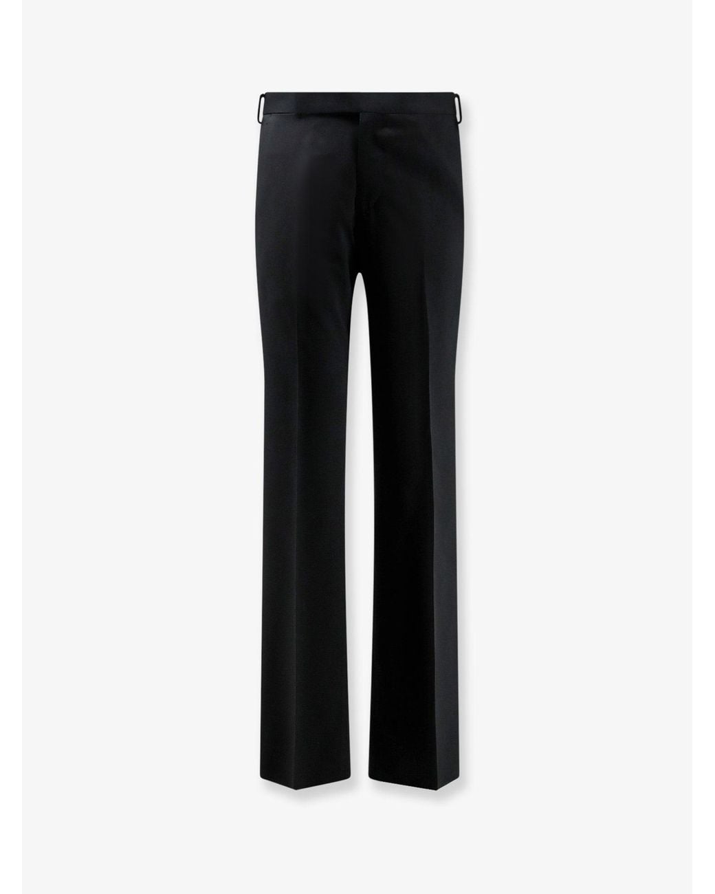Lardini Black Wool Trousers for men