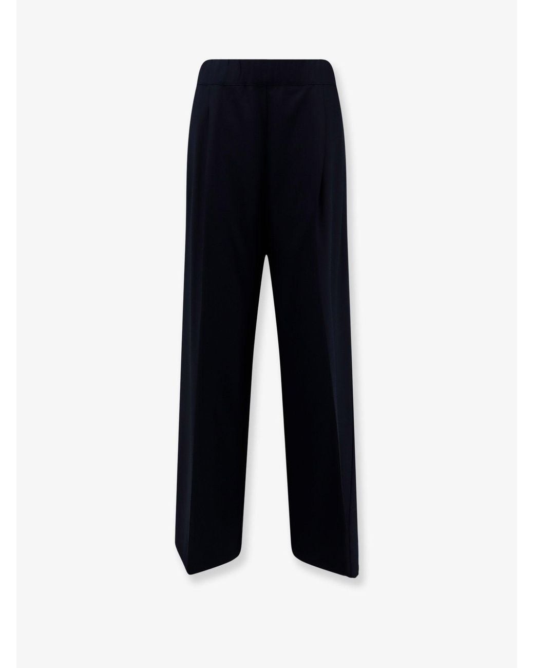 Semicouture Blue Virgin Wool Trousers
