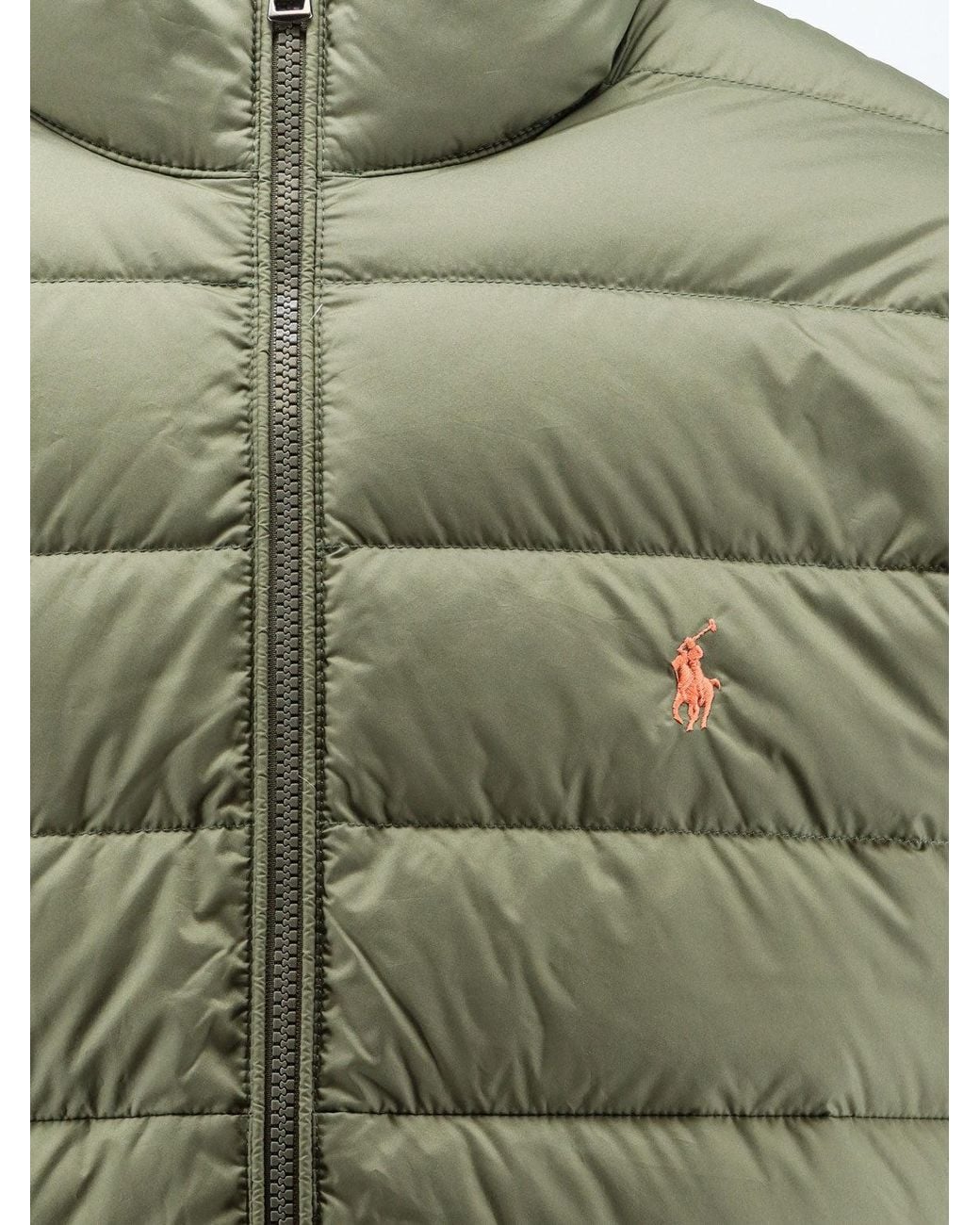 Polo Ralph Lauren Green Packable Down Jacket Made From Recycled Materials for men