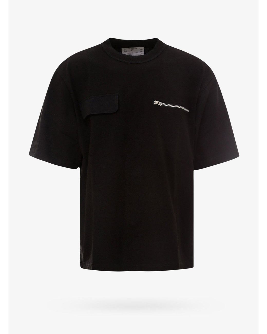 Sacai Cotton T-shirt in Black for Men - Lyst