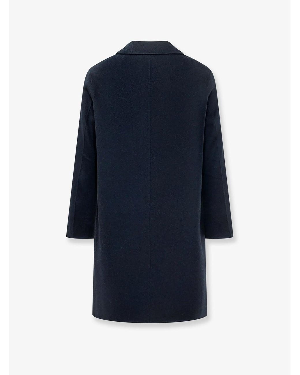 Amaranto Blue Wool And Cashmere Blend Coat for men
